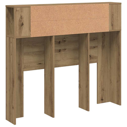 vidaXL Headboard Cabinet Artisan Oak 120x19x104.5 cm Engineered Wood