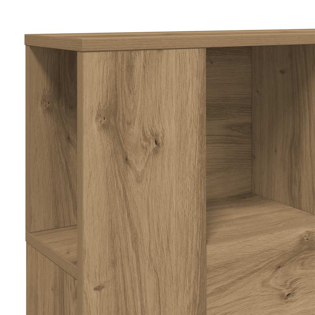 vidaXL Headboard Cabinet Artisan Oak 120x19x104.5 cm Engineered Wood
