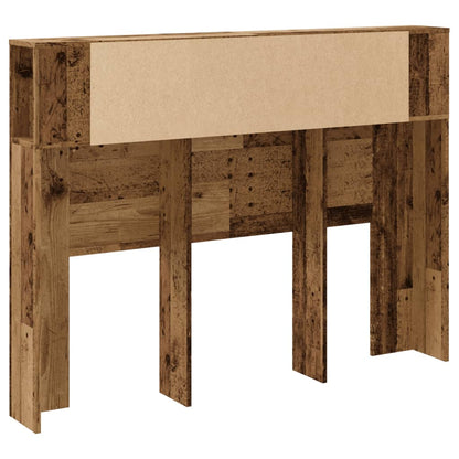 vidaXL Headboard Cabinet Old Wood 140x18.5x102.5 cm Engineered Wood
