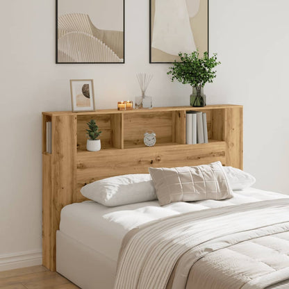 vidaXL Headboard Cabinet Artisan Oak 160x18.5x103.5 cm Engineered Wood