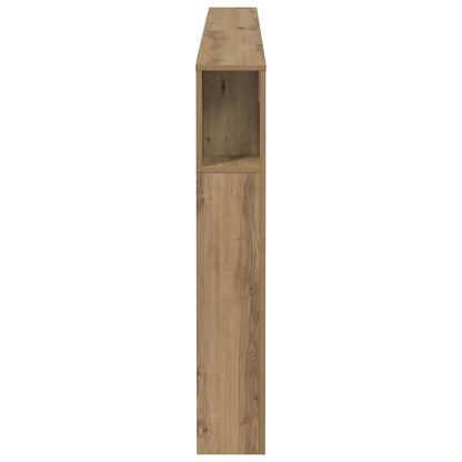 vidaXL Headboard Cabinet Artisian Oak 180x18.5x102.5 cm Engineered Wood