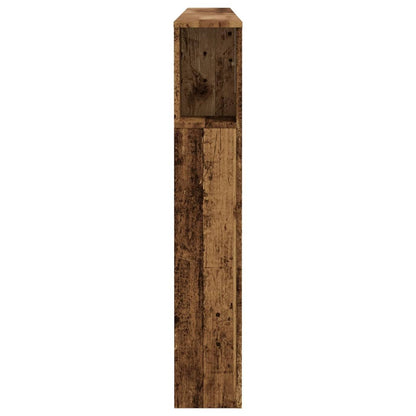 vidaXL Headboard Cabinet Old Wood 200x18.5x102.5 cm Engineered Wood