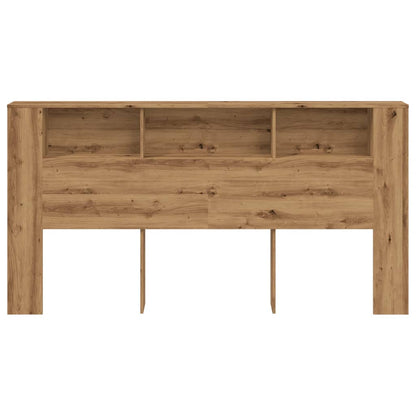 vidaXL Headboard Cabinet Artisian Oak 200x18.5x102.5 cm Engineered Wood