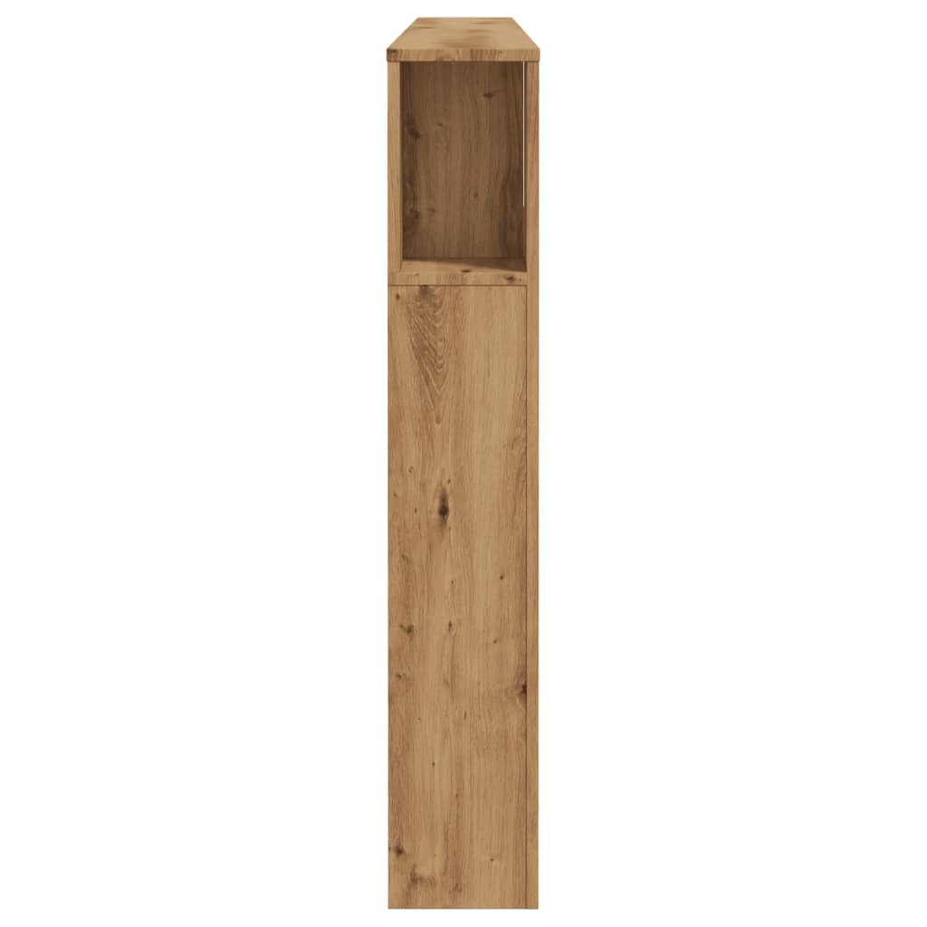 vidaXL Headboard Cabinet Artisian Oak 200x18.5x102.5 cm Engineered Wood