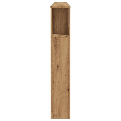vidaXL Headboard Cabinet Artisian Oak 200x18.5x102.5 cm Engineered Wood