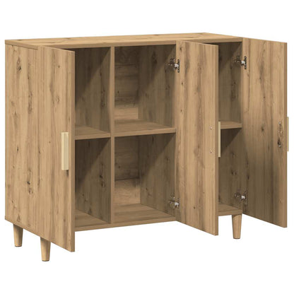 vidaXL Sideboard Artisan Oak 90x34x80 cm Engineered Wood