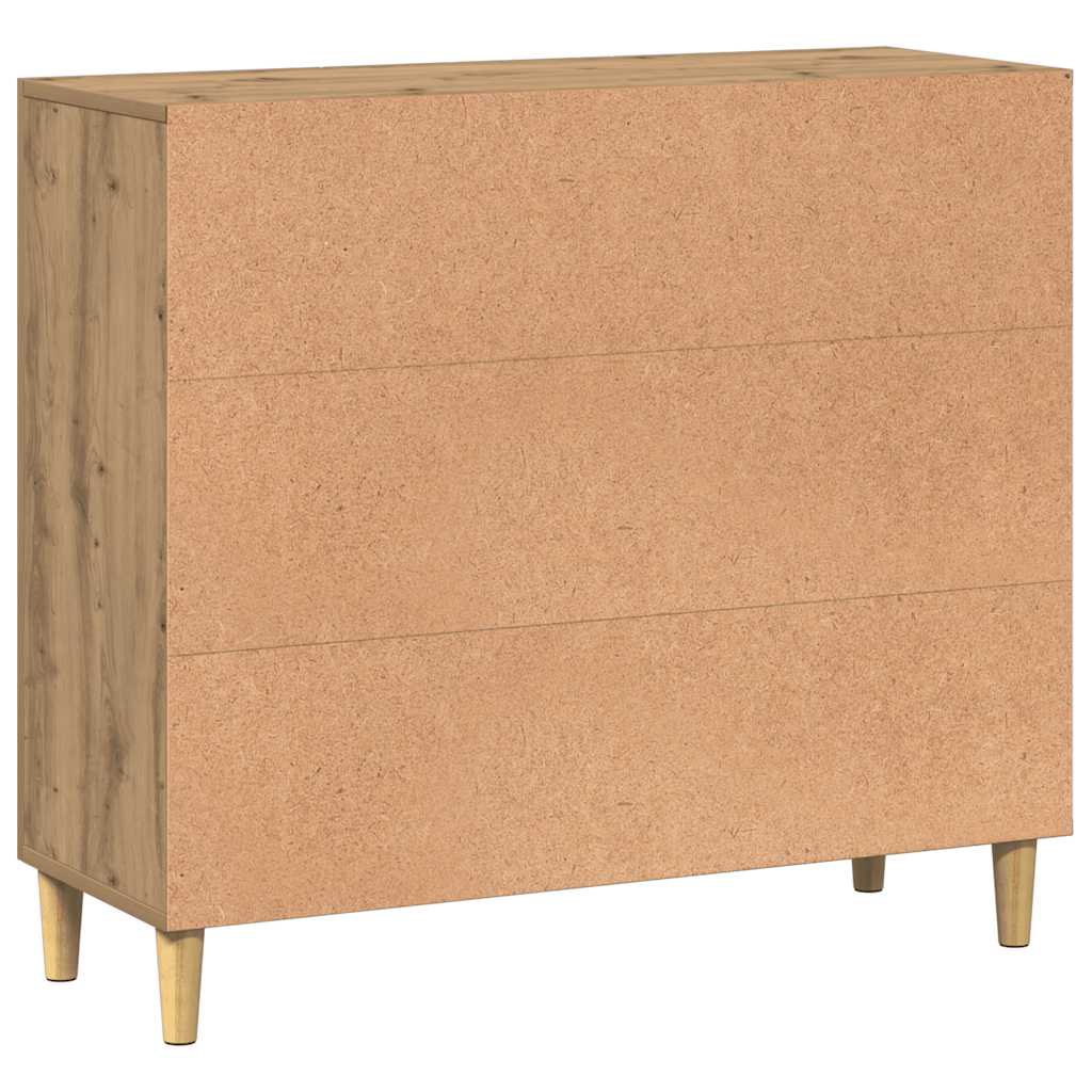 vidaXL Sideboard Artisan Oak 90x34x80 cm Engineered Wood