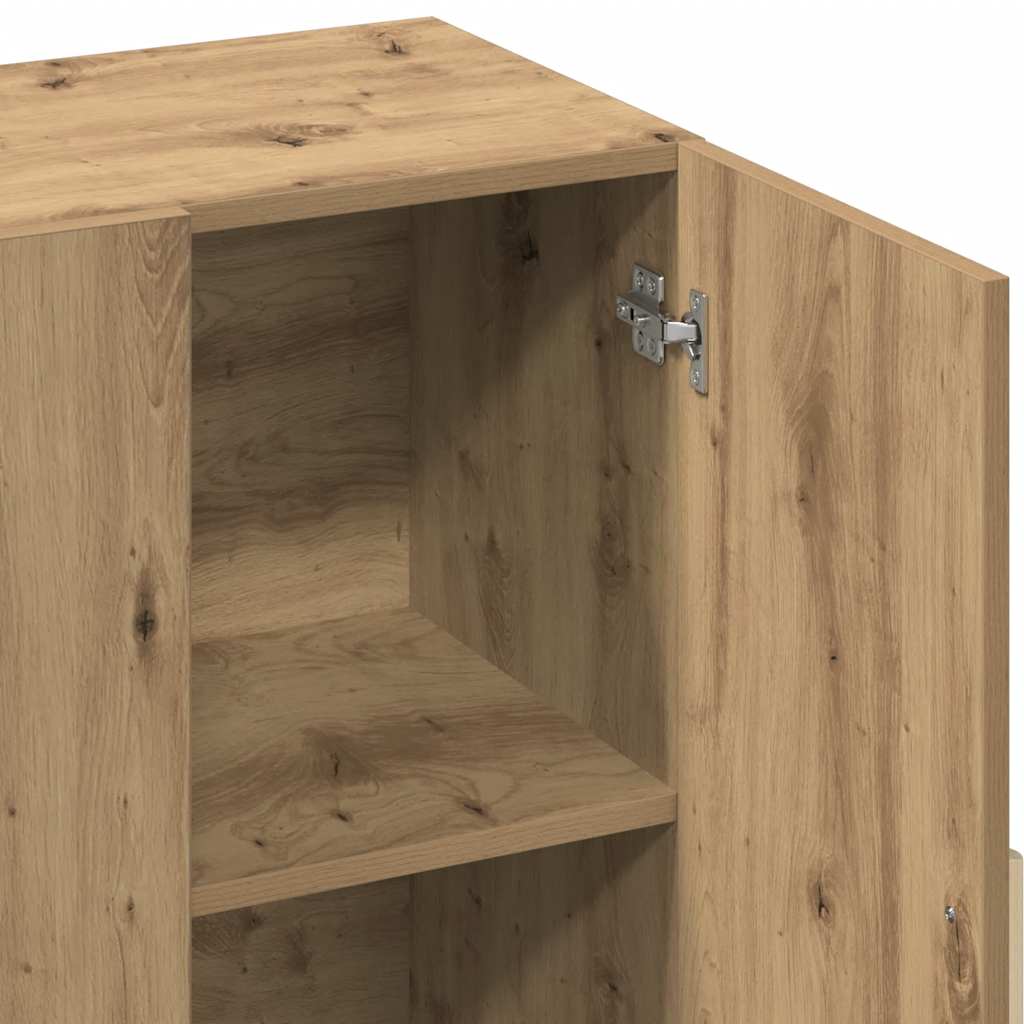 vidaXL Sideboard Artisan Oak 90x34x80 cm Engineered Wood