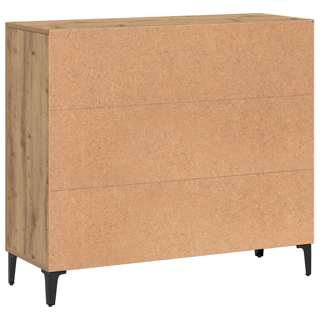 vidaXL Sideboard Artisan oak 90x34x80 cm Engineered Wood