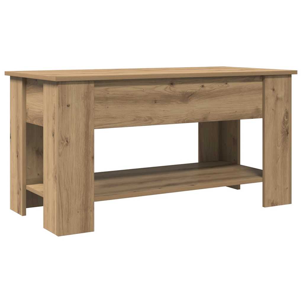 vidaXL Coffee Table Artisan Oak 101x49x52 cm Engineered Wood