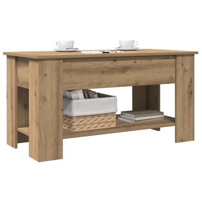 vidaXL Coffee Table Artisan Oak 101x49x52 cm Engineered Wood