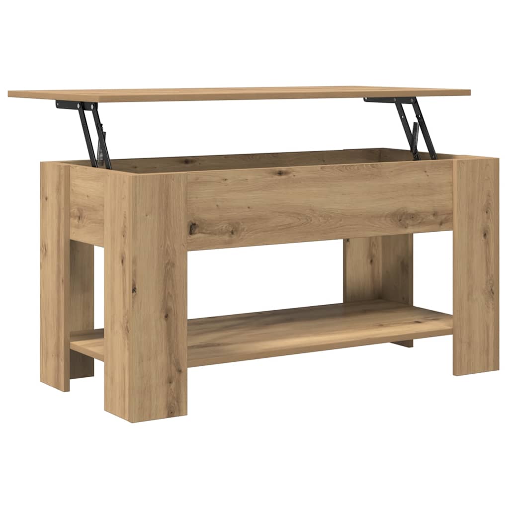 vidaXL Coffee Table Artisan Oak 101x49x52 cm Engineered Wood