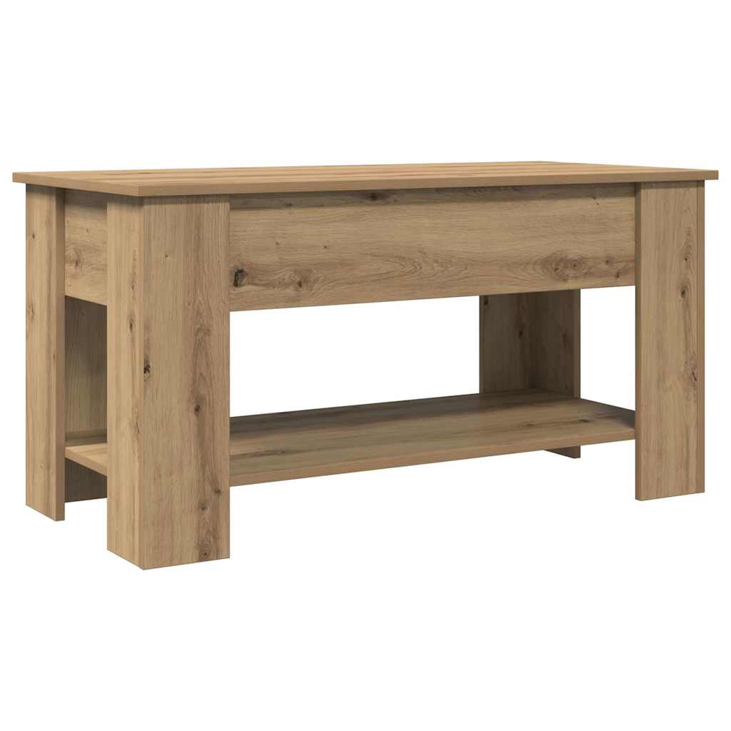 vidaXL Coffee Table Artisan Oak 101x49x52 cm Engineered Wood