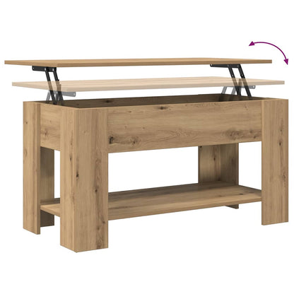 vidaXL Coffee Table Artisan Oak 101x49x52 cm Engineered Wood