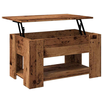 vidaXL Coffee Table Old Wood 79x49x41 cm Engineered Wood