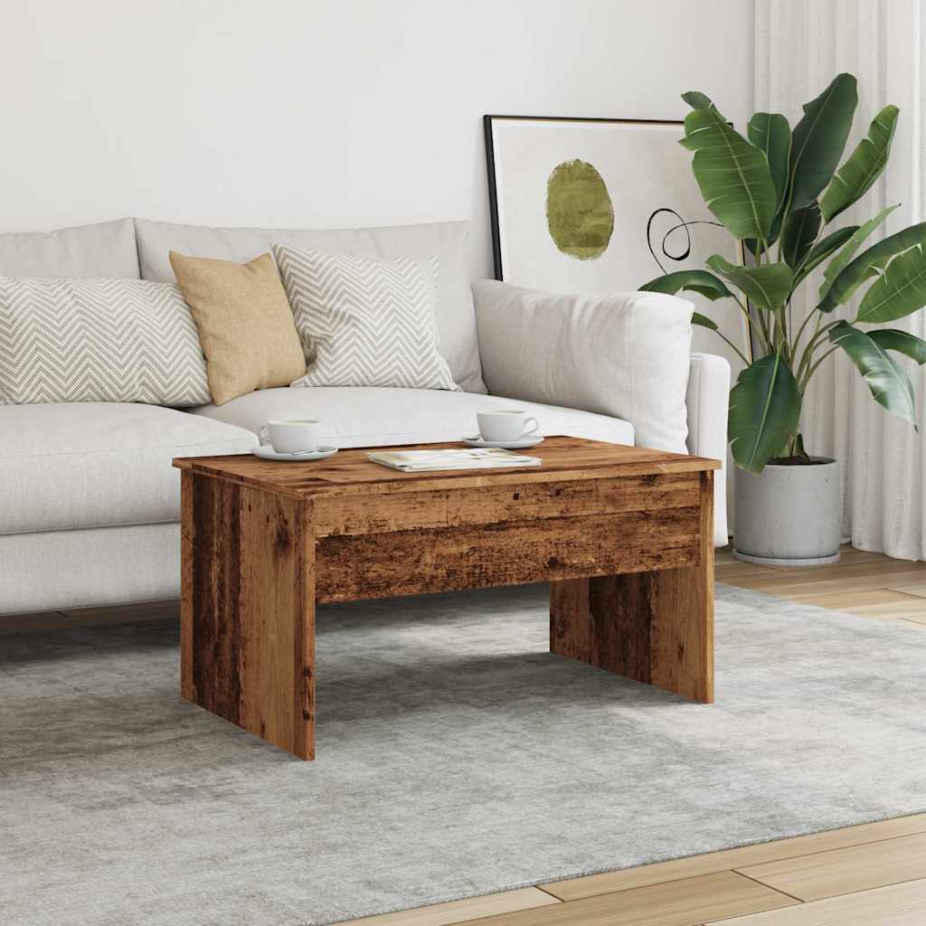 vidaXL Coffee Table Old Wood 80x50.5x41.5 cm Engineered Wood