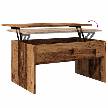 vidaXL Coffee Table Old Wood 80x50,5x41,5 cm Engineered Wood