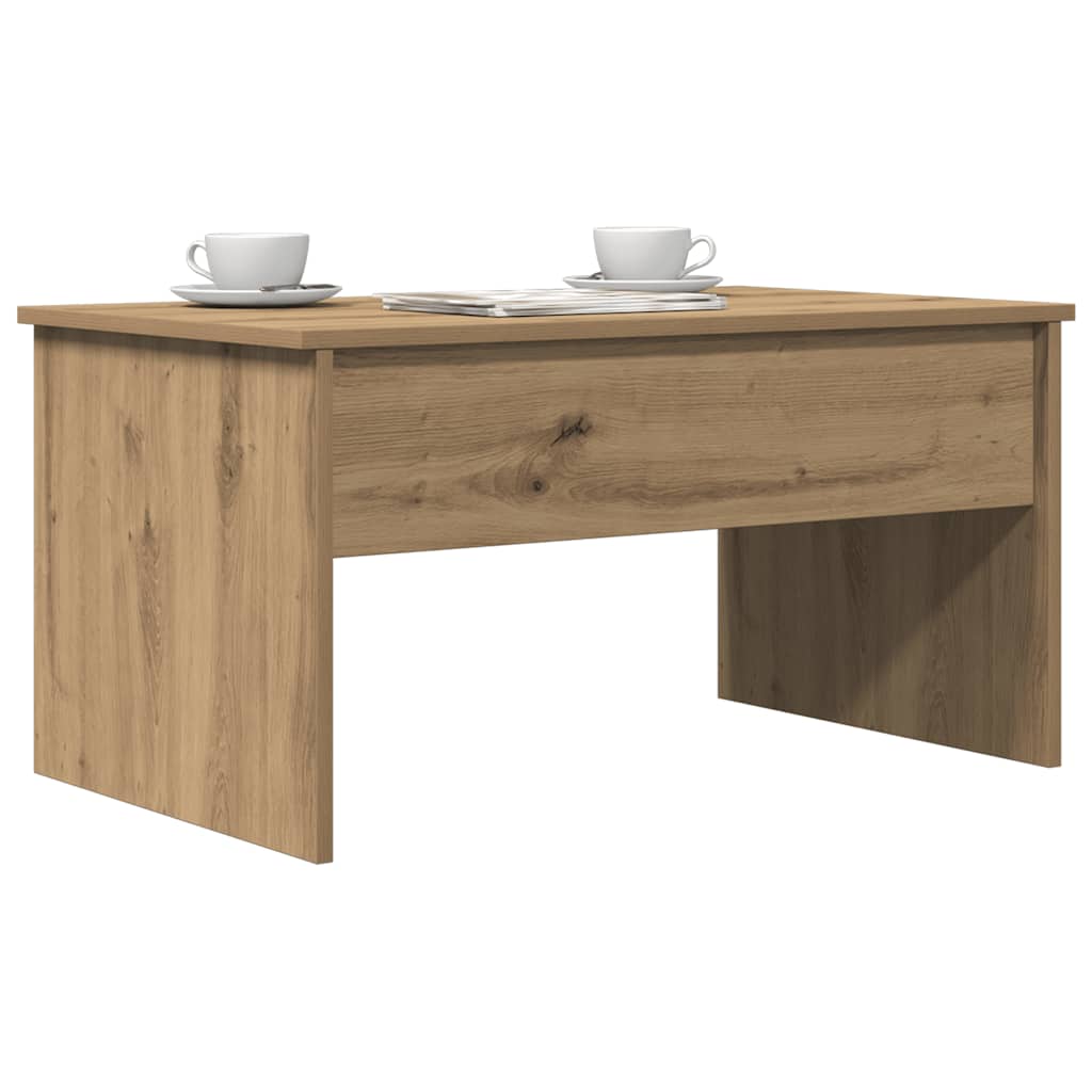 vidaXL Coffee Table Artisan Oak 80x50,5x41,5 cm Engineered Wood