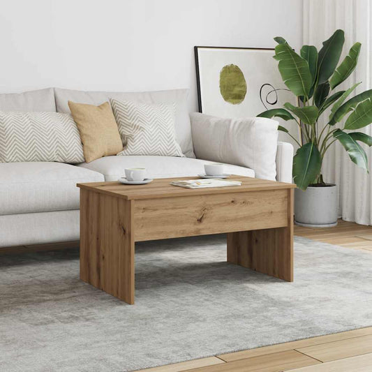 vidaXL Coffee Table Artisan Oak 80x50,5x41,5 cm Engineered Wood