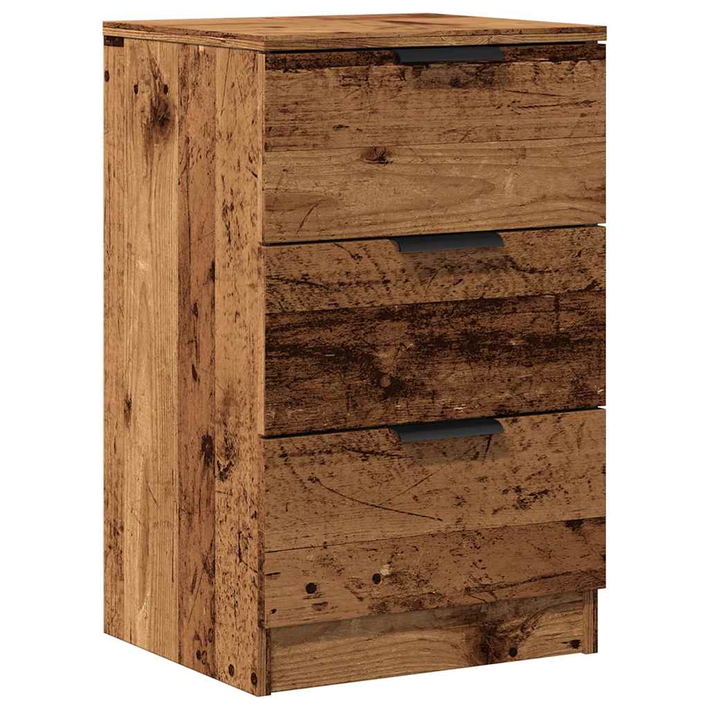 vidaXL Bedside Cabinet Old Wood 40x36x65 cm Engineered Wood