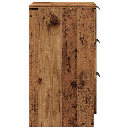 vidaXL Bedside Cabinet Old Wood 40x36x65 cm Engineered Wood