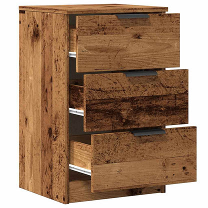 vidaXL Bedside Cabinet Old Wood 40x36x65 cm Engineered Wood