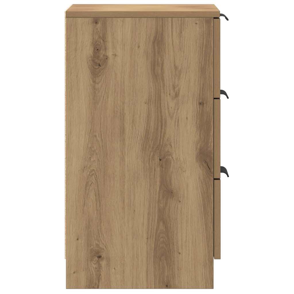 vidaXL Bedside Cabinets 2 pcs Artisan Oak 40x36x65 cm Engineered Wood