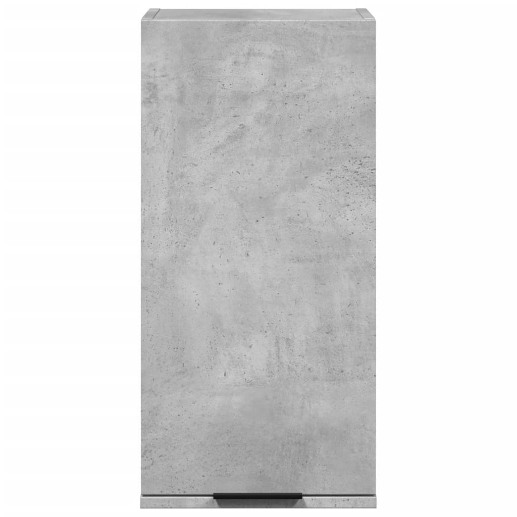 vidaXL Wall-mounted Bathroom Cabinet Concrete Grey 32x20x67 cm