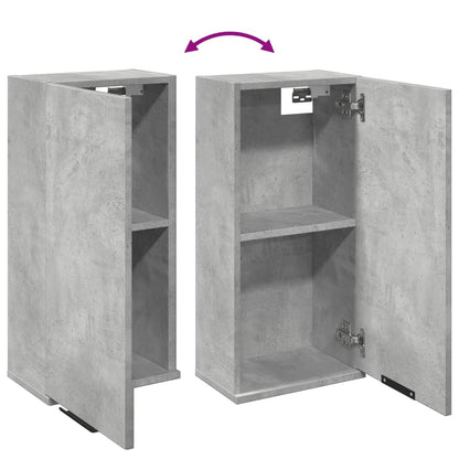 vidaXL Wall-mounted Bathroom Cabinet Concrete Grey 32x20x67 cm