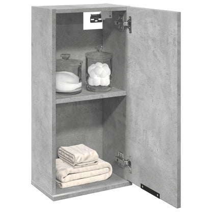 vidaXL Wall-mounted Bathroom Cabinet Concrete Grey 32x20x67 cm