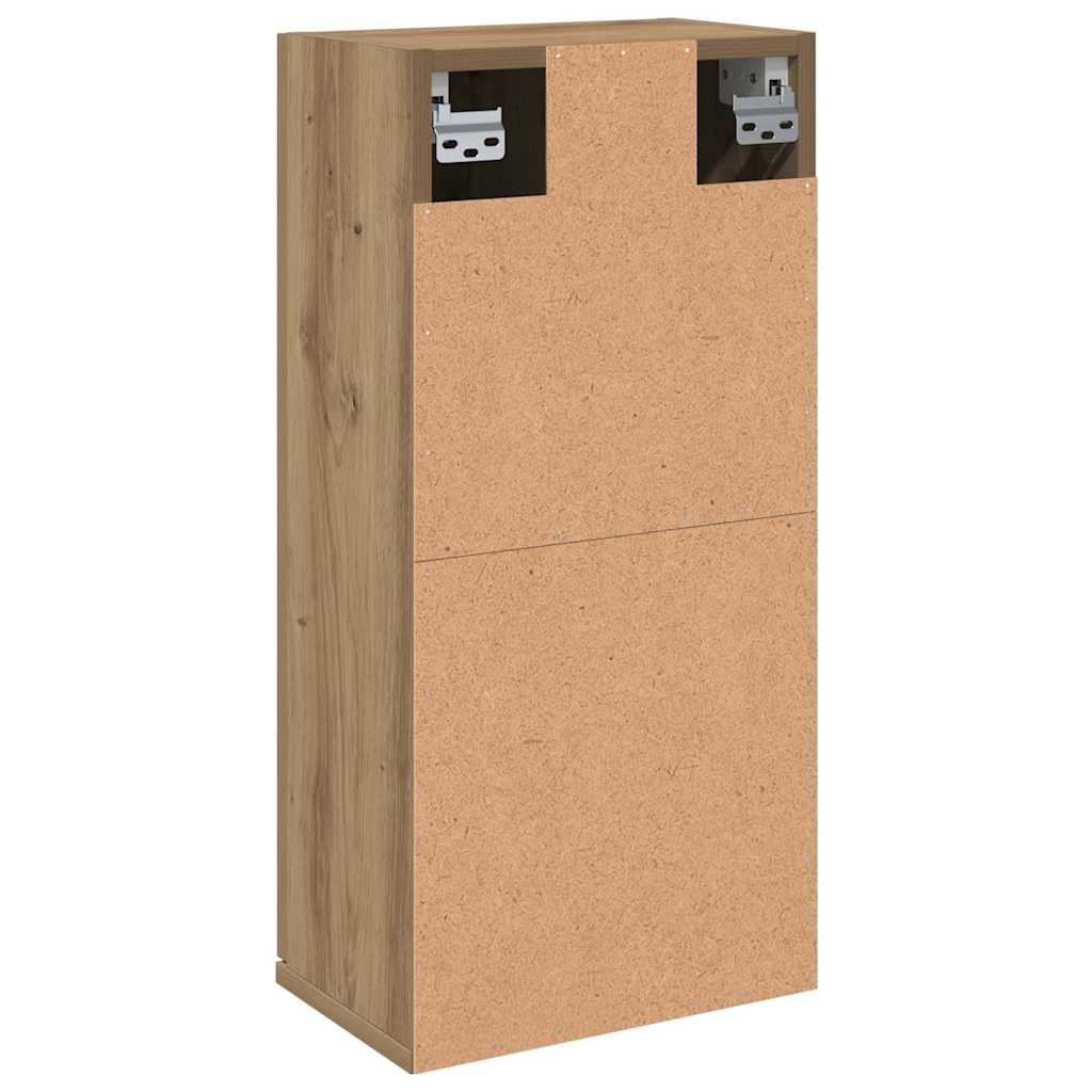 vidaXL Wall-mounted Bathroom Cabinet Artisan Oak 32x20x67 cm