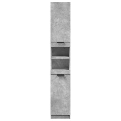 vidaXL Bathroom Cabinet Concrete Grey 32x34x188,5 cm Engineered Wood