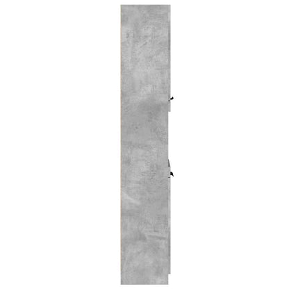 vidaXL Bathroom Cabinet Concrete Grey 32x34x188.5 cm Engineered Wood
