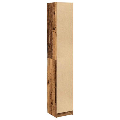 vidaXL Bathroom Cabinet Old Wood 32x34x188.5 cm Engineered Wood