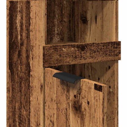 vidaXL Bathroom Cabinet Old Wood 32x34x188.5 cm Engineered Wood