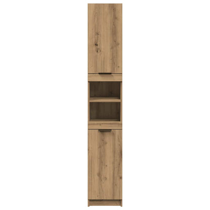 vidaXL Bathroom Cabinet Artisan Oak 32x34x188.5 cm Engineered Wood