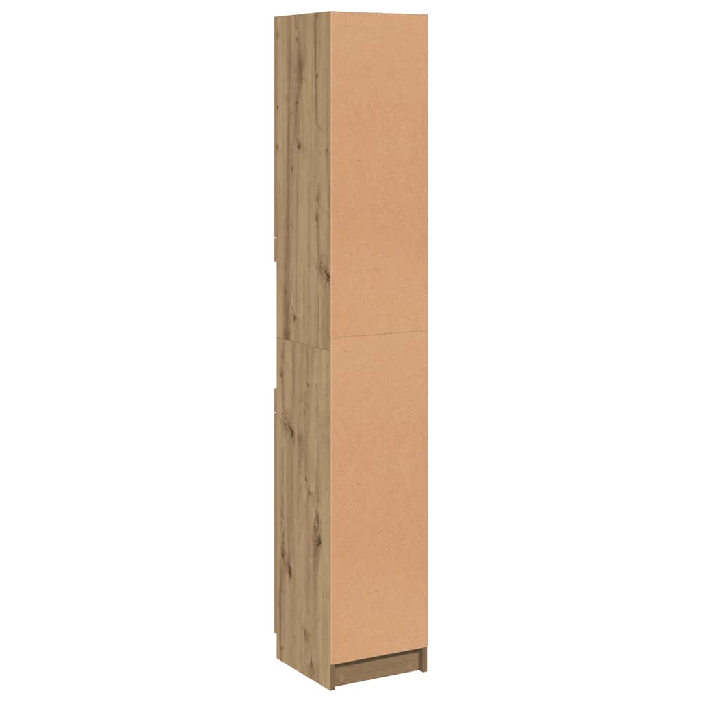vidaXL Bathroom Cabinet Artisan Oak 32x34x188.5 cm Engineered Wood
