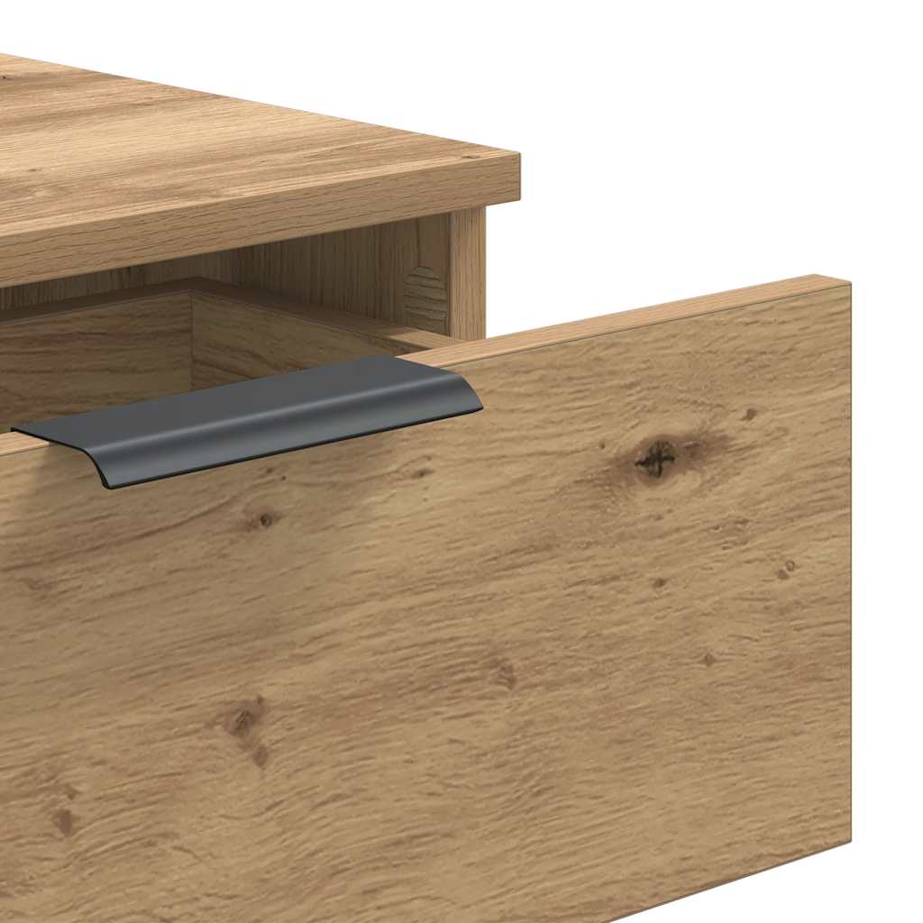 vidaXL Console Table Artisan Oak 90x36x75 cm Engineered Wood