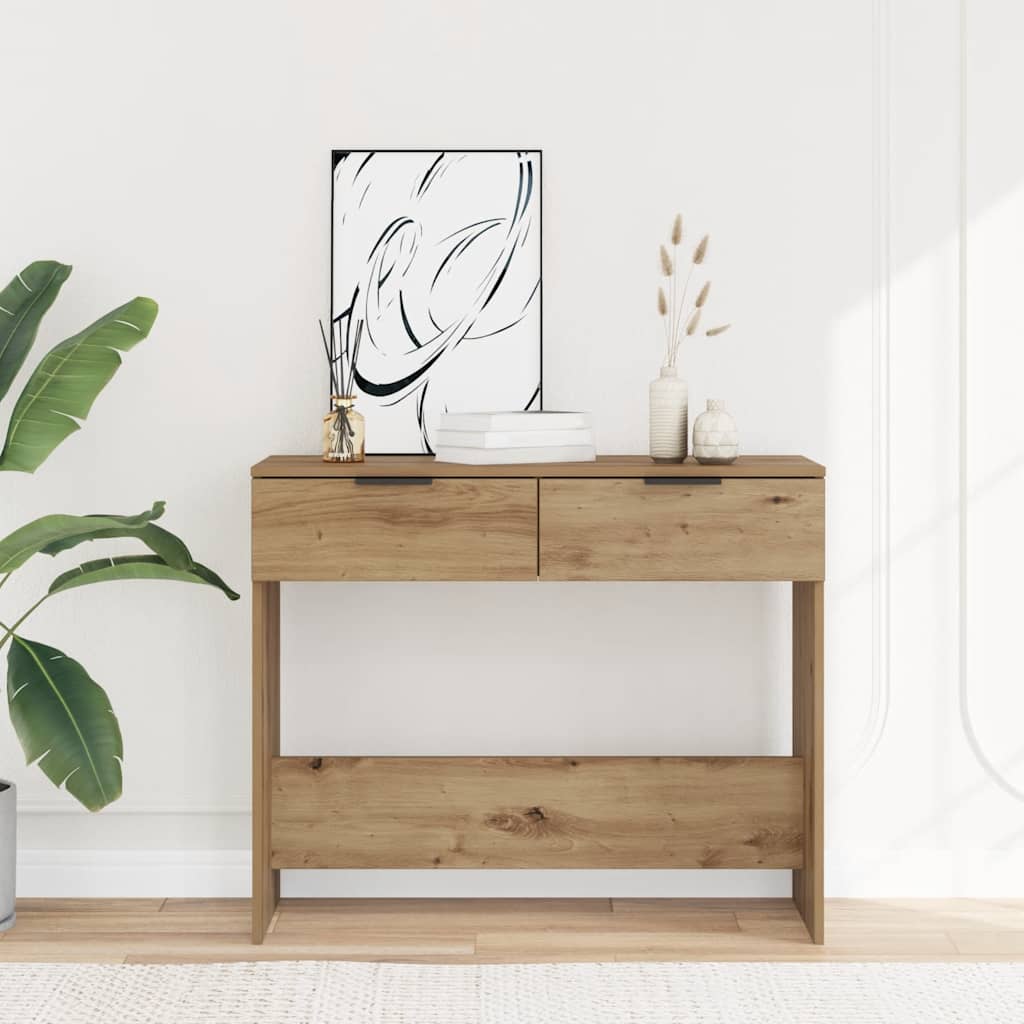 vidaXL Console Table Artisan Oak 90x36x75 cm Engineered Wood