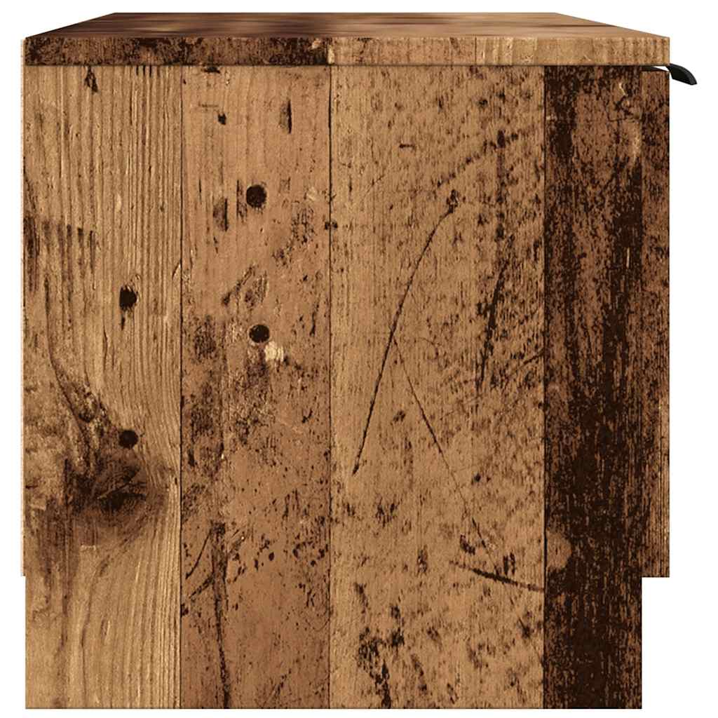 vidaXL TV Cabinet Old Wood 102x35x36.5 cm Engineered Wood
