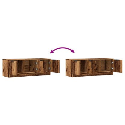 vidaXL TV Cabinet Old Wood 102x35x36.5 cm Engineered Wood