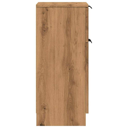 vidaXL Sideboards 2 pcs Artisan Oak 30x30x70 cm Engineered Wood