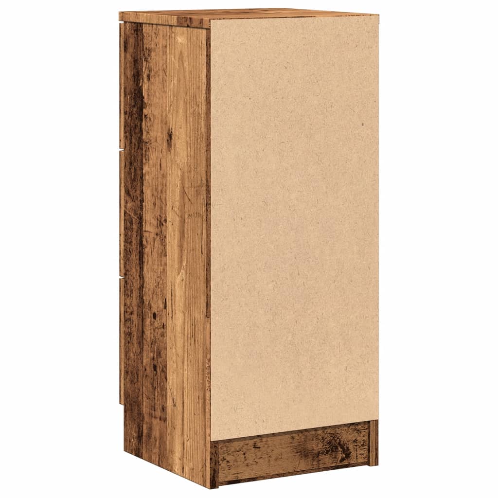 vidaXL Sideboards 2 pcs Old Wood 30x30x70 cm Engineered Wood