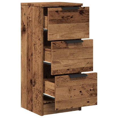 vidaXL Sideboards 2 pcs Old Wood 30x30x70 cm Engineered Wood