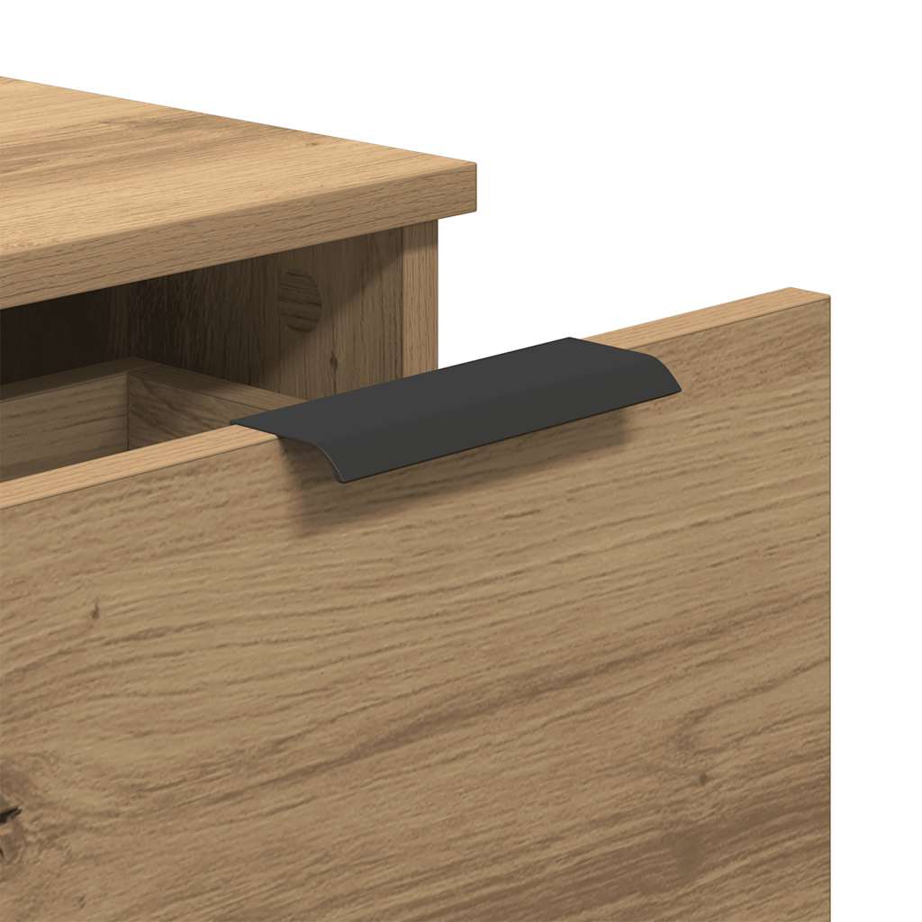 vidaXL Sideboards 2 pcs Artisan Oak 30x30x70 cm Engineered Wood