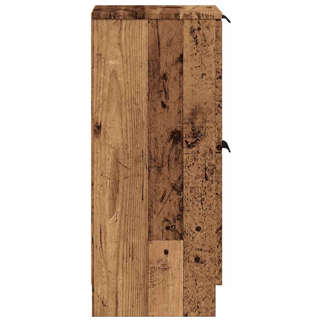 vidaXL Sideboard Old Wood 30x30x70 cm Engineered Wood