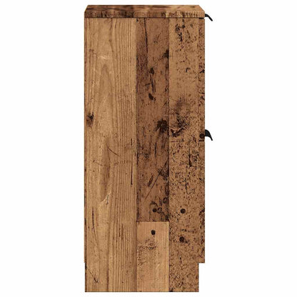 vidaXL Sideboard Old Wood 30x30x70 cm Engineered Wood