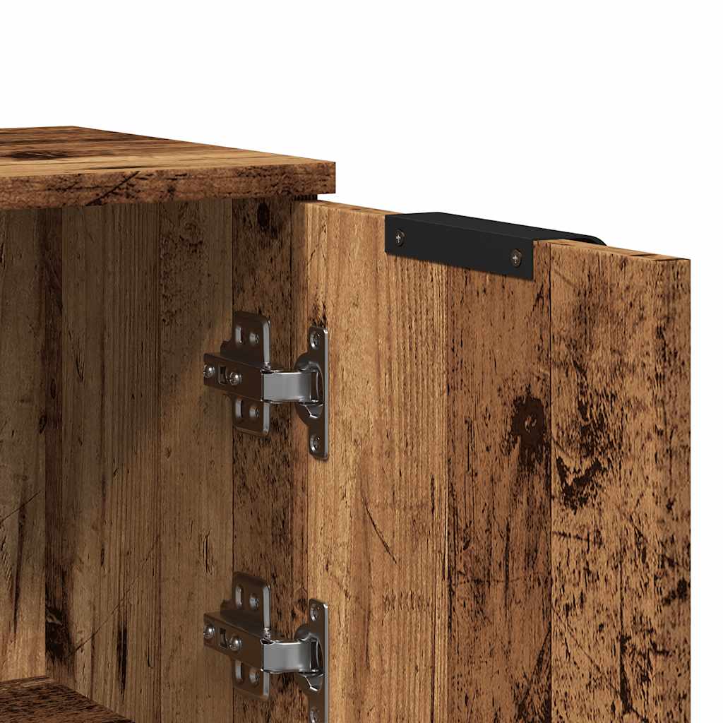 vidaXL Sideboard Old Wood 30x30x70 cm Engineered Wood