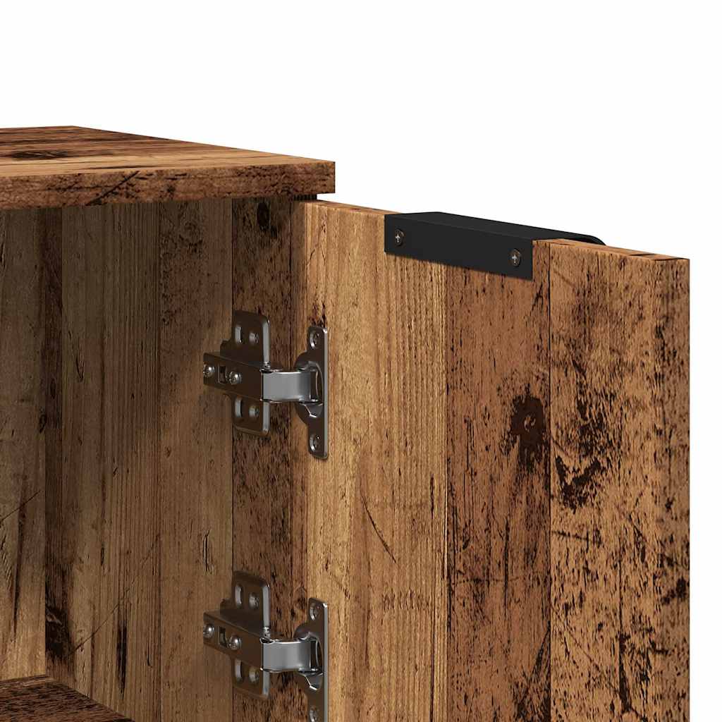vidaXL Sideboards 2 pcs Old Wood 30x30x70 cm Engineered Wood