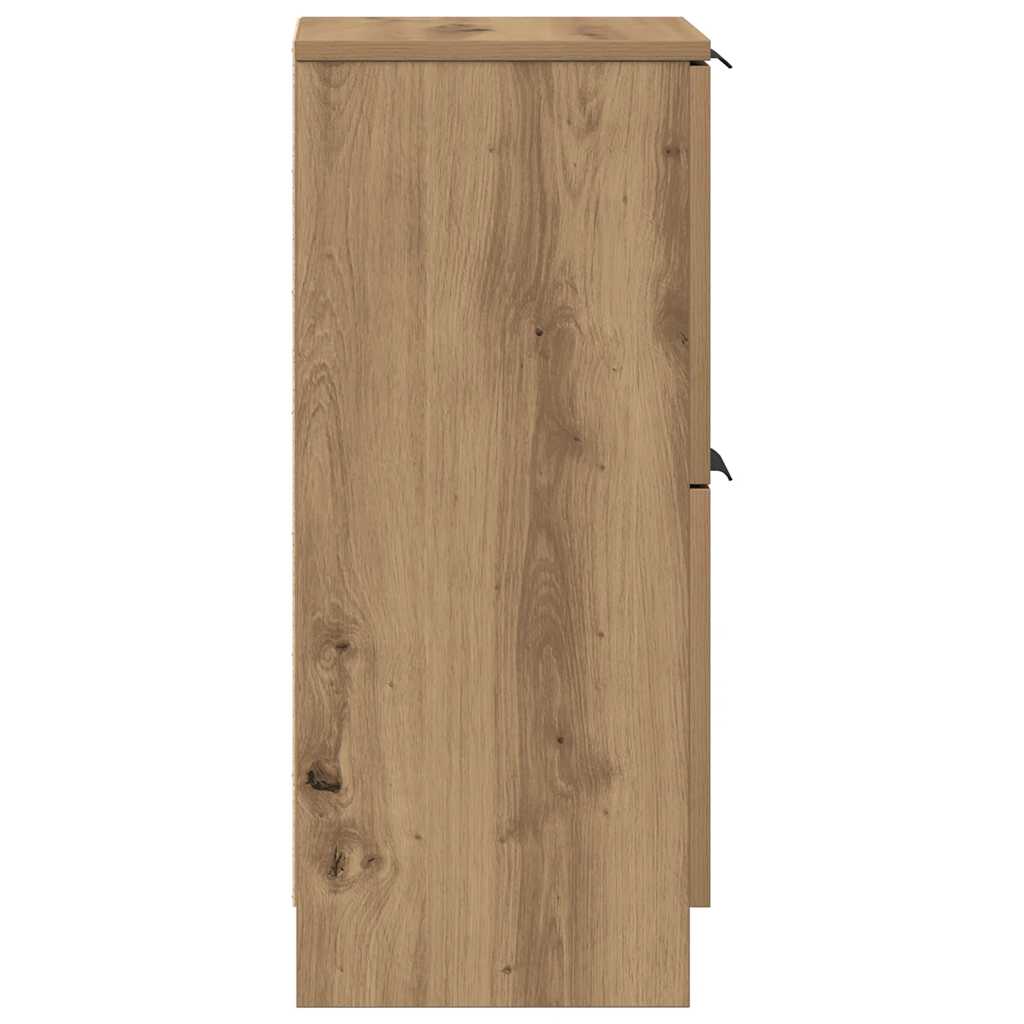 vidaXL Sideboards 2 pcs Artisan Oak 30x30x70 cm Engineered Wood